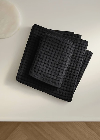 Cotton waffle washbasin towel
