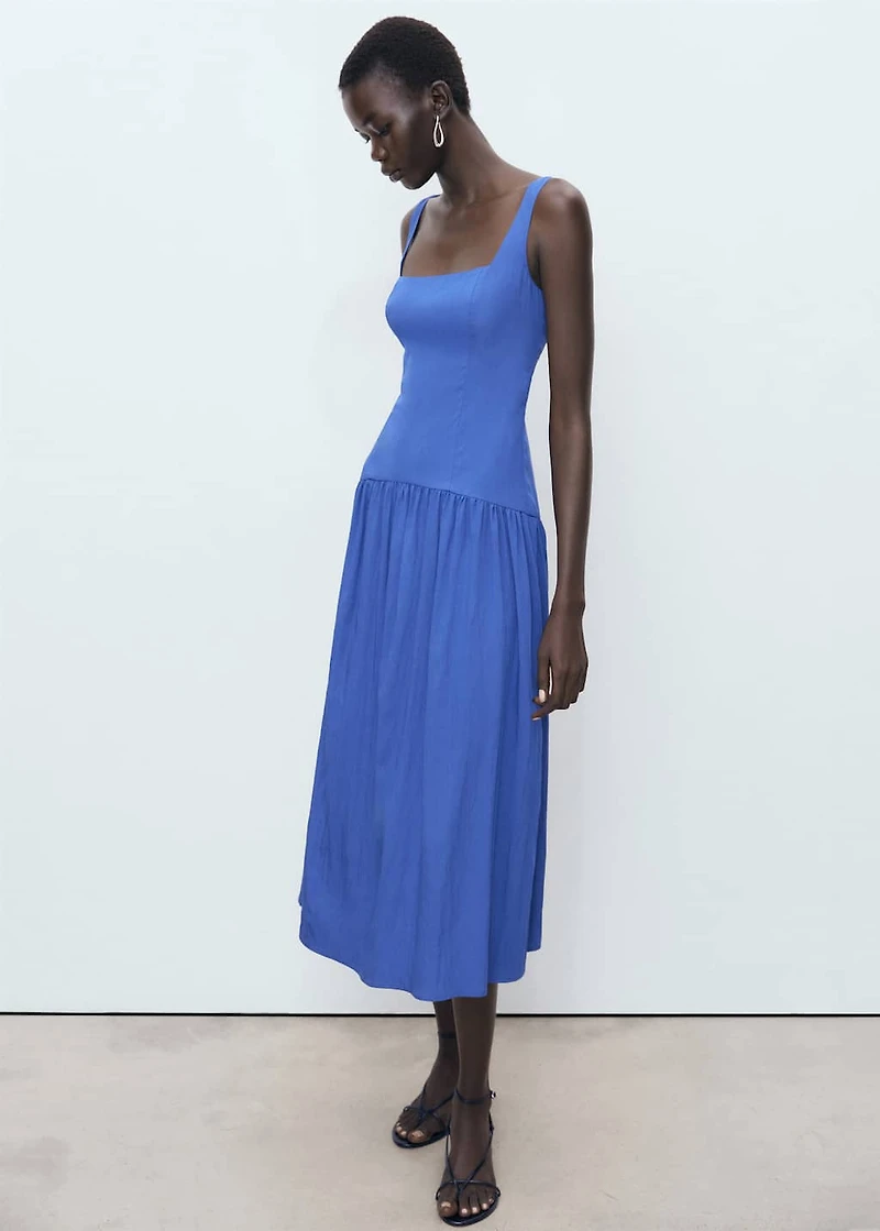 Flared cotton dress