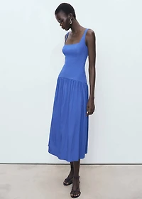 Flared cotton dress