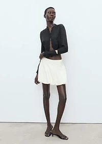 Lyocell blouse with toggles