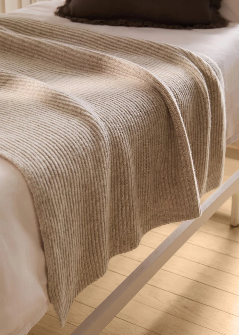 Children's cashmere wool knitted blanket