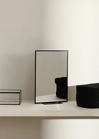 Metal vanity mirror