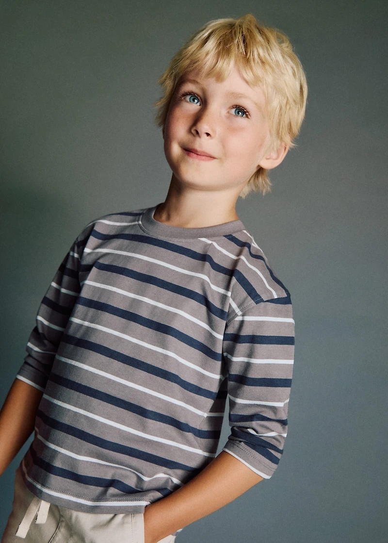 Striped cotton T-shirt