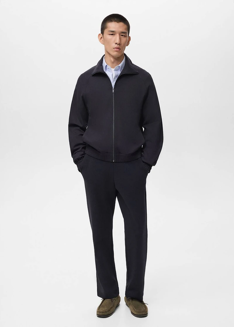 Cotton joggers with elastic waist