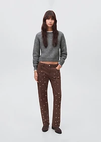 Chunky-knit sweater
