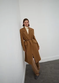 Lapels wool coat