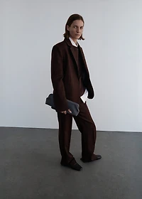 100% wool suit blazer