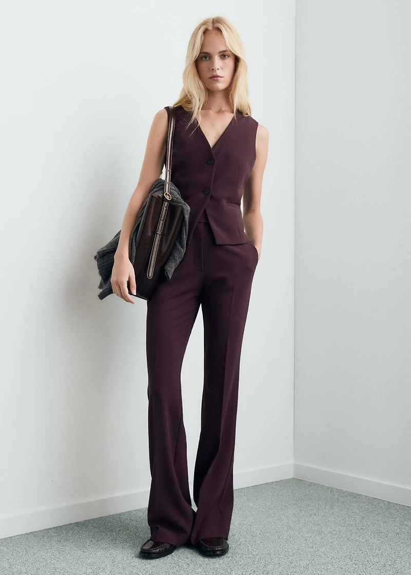 Slim-fit suit vest