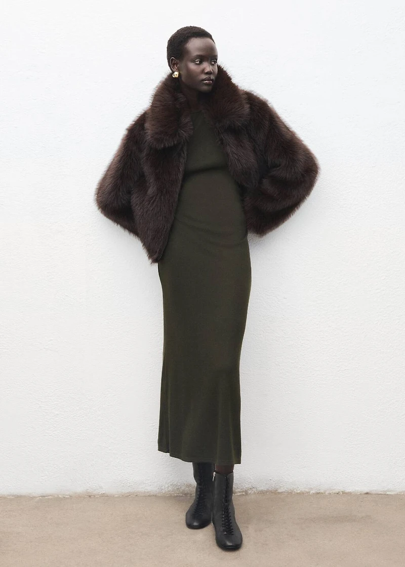 Ruched fitted dress