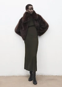 Ruched fitted dress