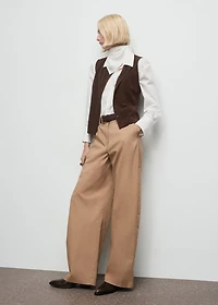 Corduroy top with buttons
