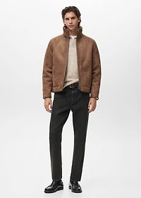 Reversible sheepskin jacket
