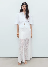 Long lace skirt