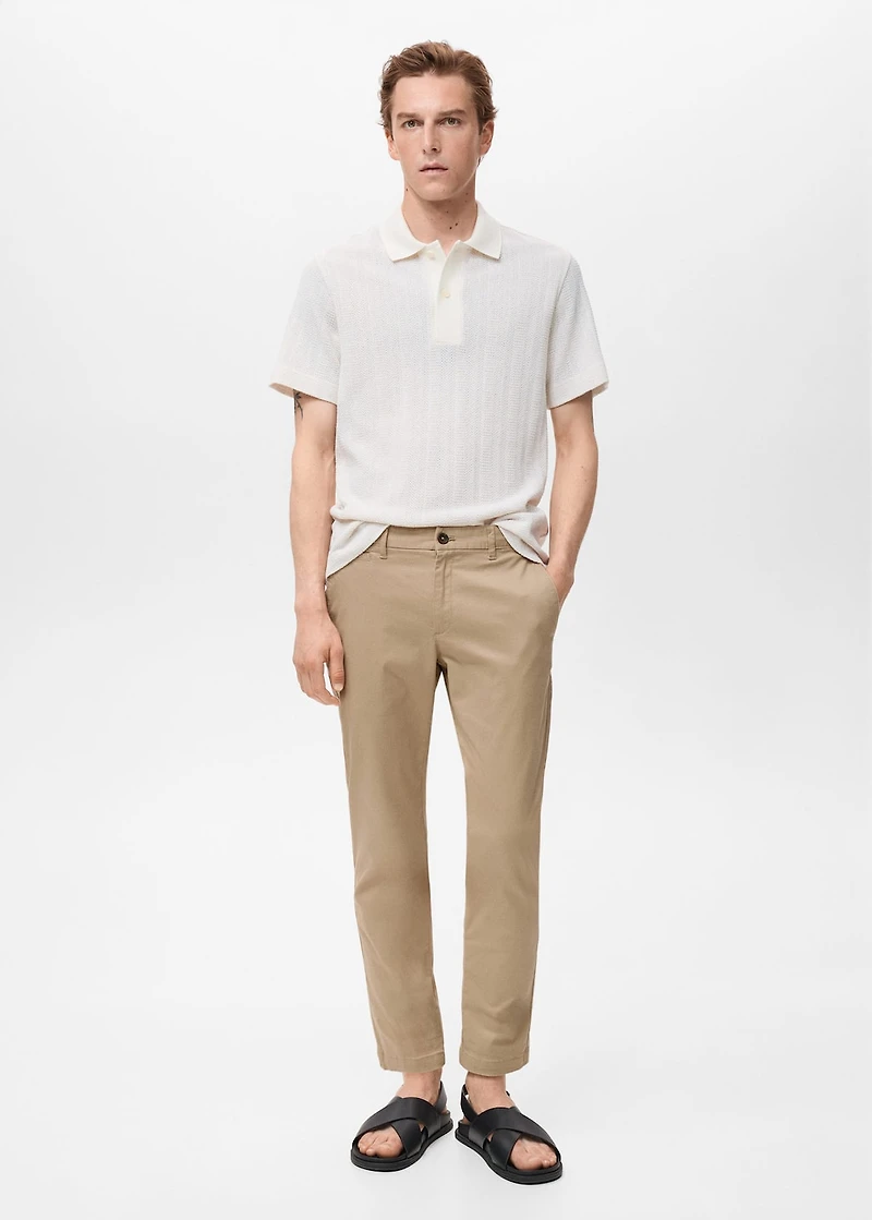 Prato cropped tapered chino pants