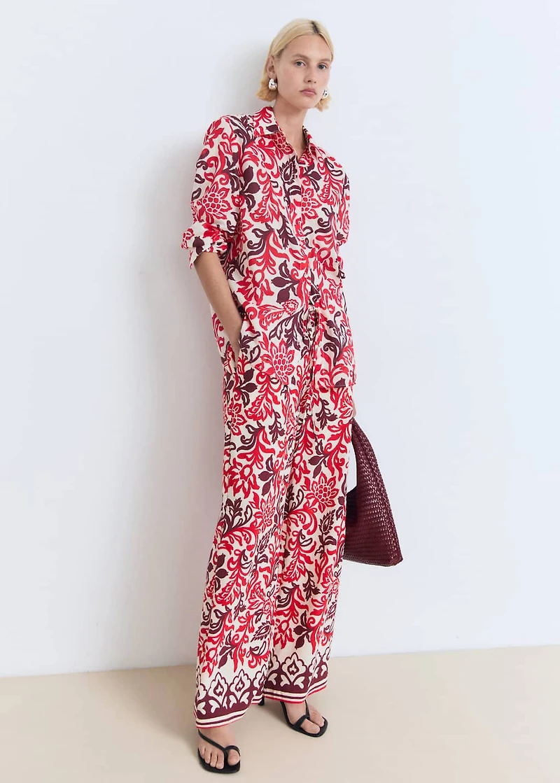 Printed cotton shirt