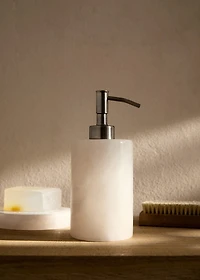 Alabaster soap dispenser