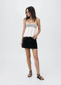 Studded mini-skirt