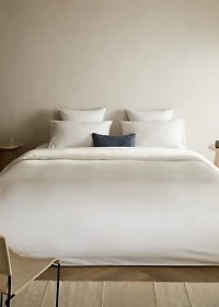 200-thread count percale cotton duvet cover for 180/200 cm bed