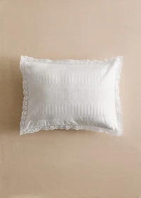 Children's embroidered cotton cushion cover 30x40 cm