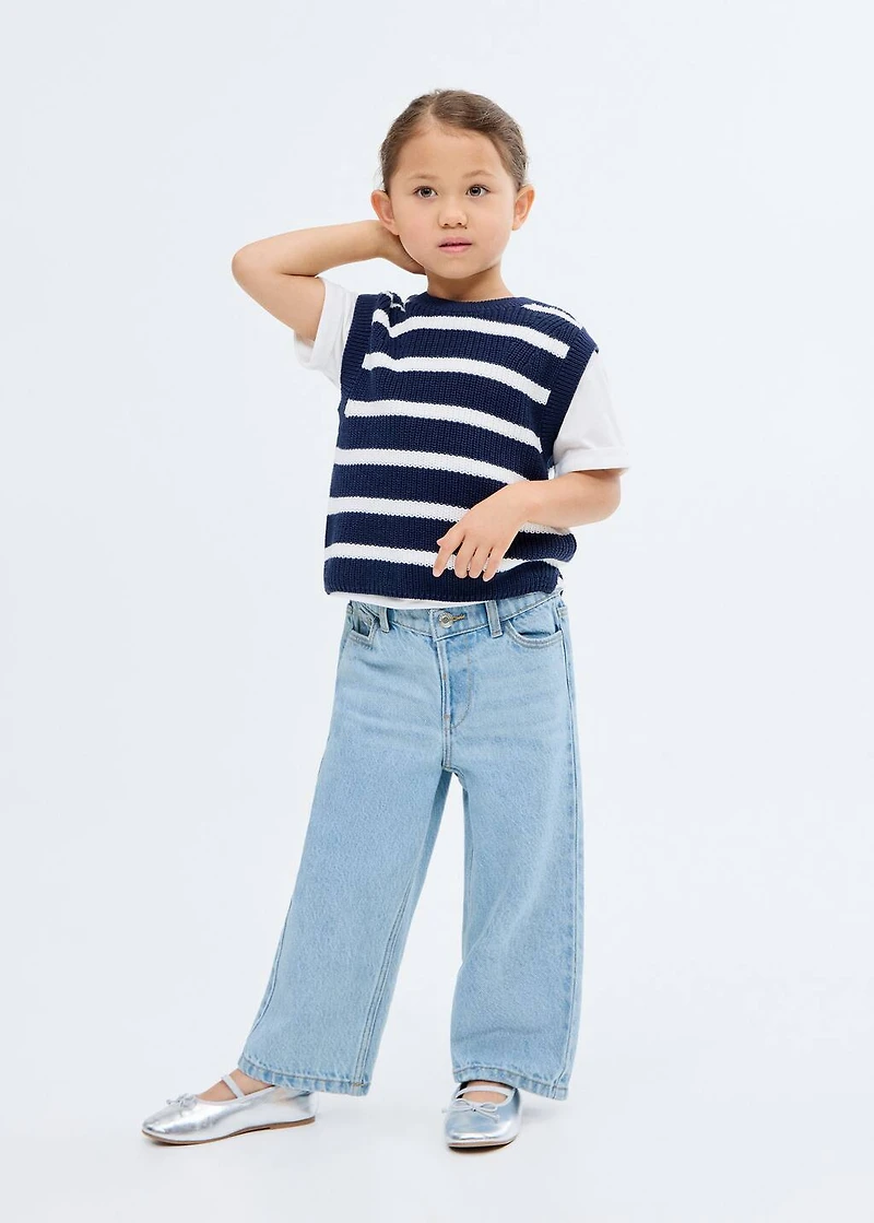 Cotton culotte jeans