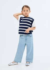 Cotton culotte jeans
