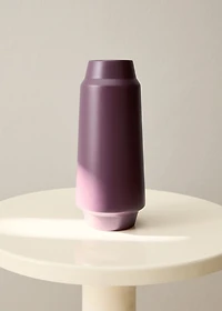 Conical-shaped earthenware vase