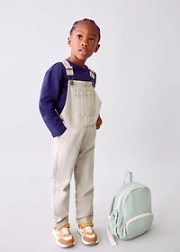 Long denim dungarees