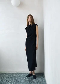Ruched midi dress