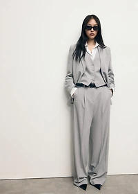 Pinstripe suit jacket