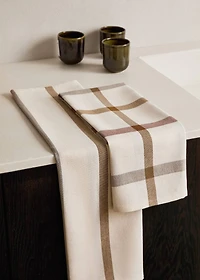 Striped kitchen towel