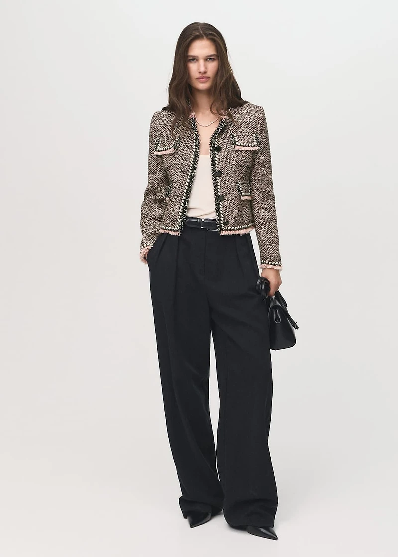 Pocket tweed jacket