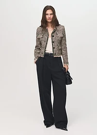 Pocket tweed jacket