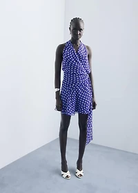 Dots wrap dress