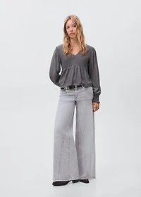 Ruched flowing blouse