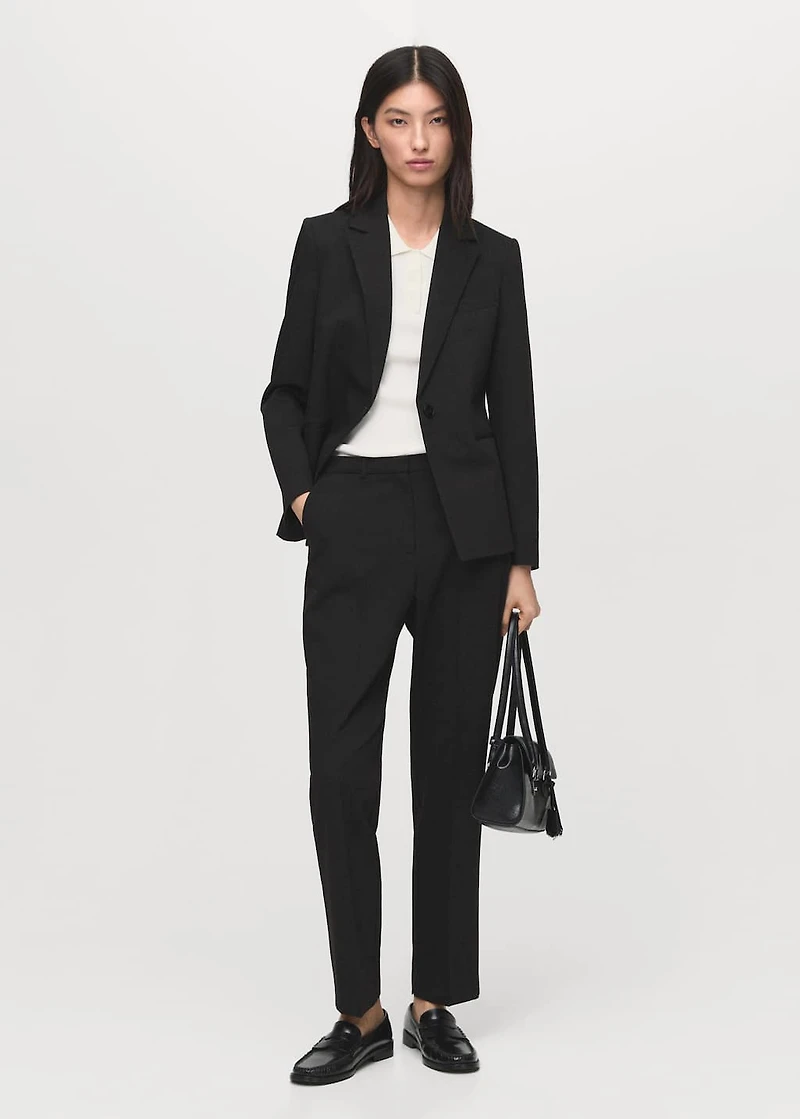 Fitted suit jacket