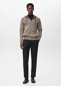 Thermoregulating zip-up sweatshirt