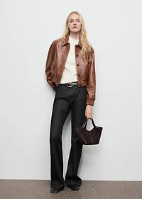 Straight low-waist jeans