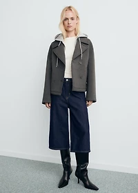 Combined hooded jacket