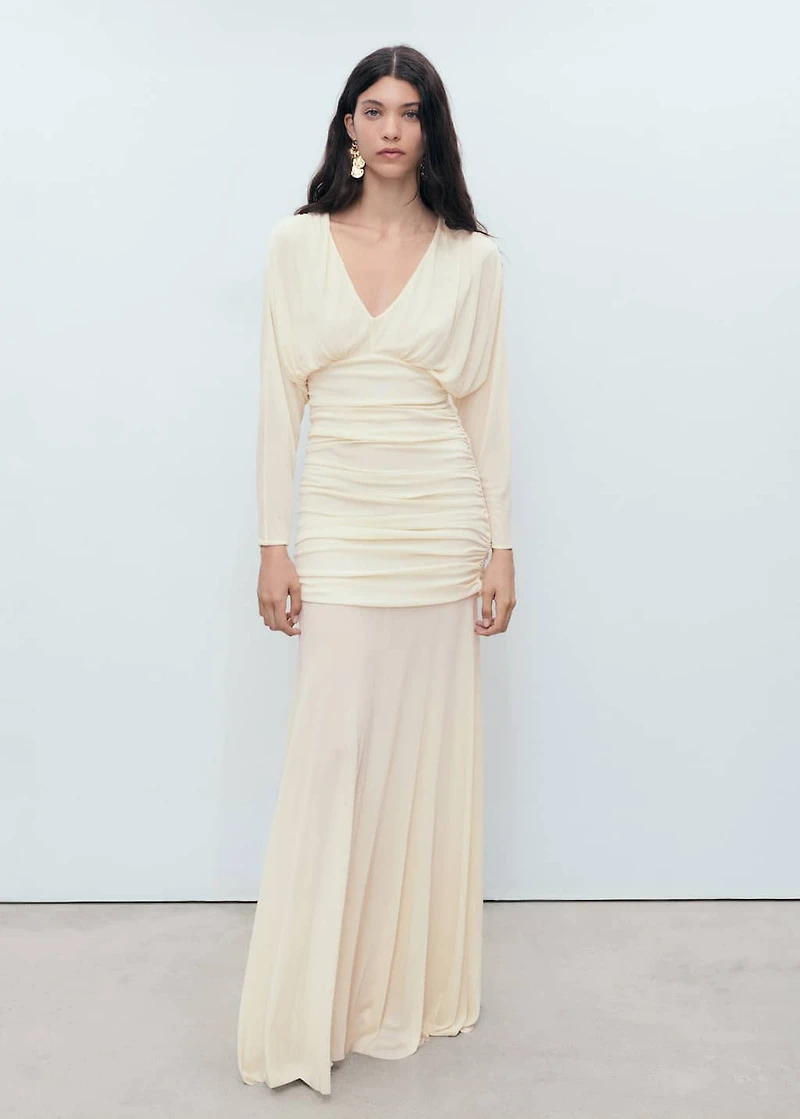 Long draped dress