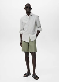 Regular-fit stripe-textured shirt