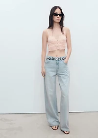 Lace crop top