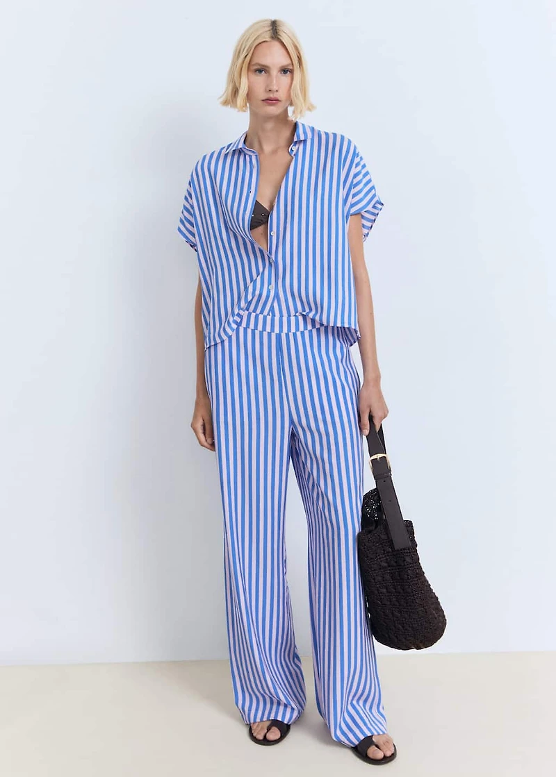 Short sleeve striped shirt