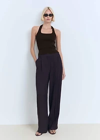 Knit halter top