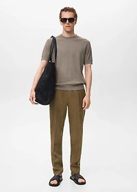Salerno 100% Linen Slim Fit Suit Pants