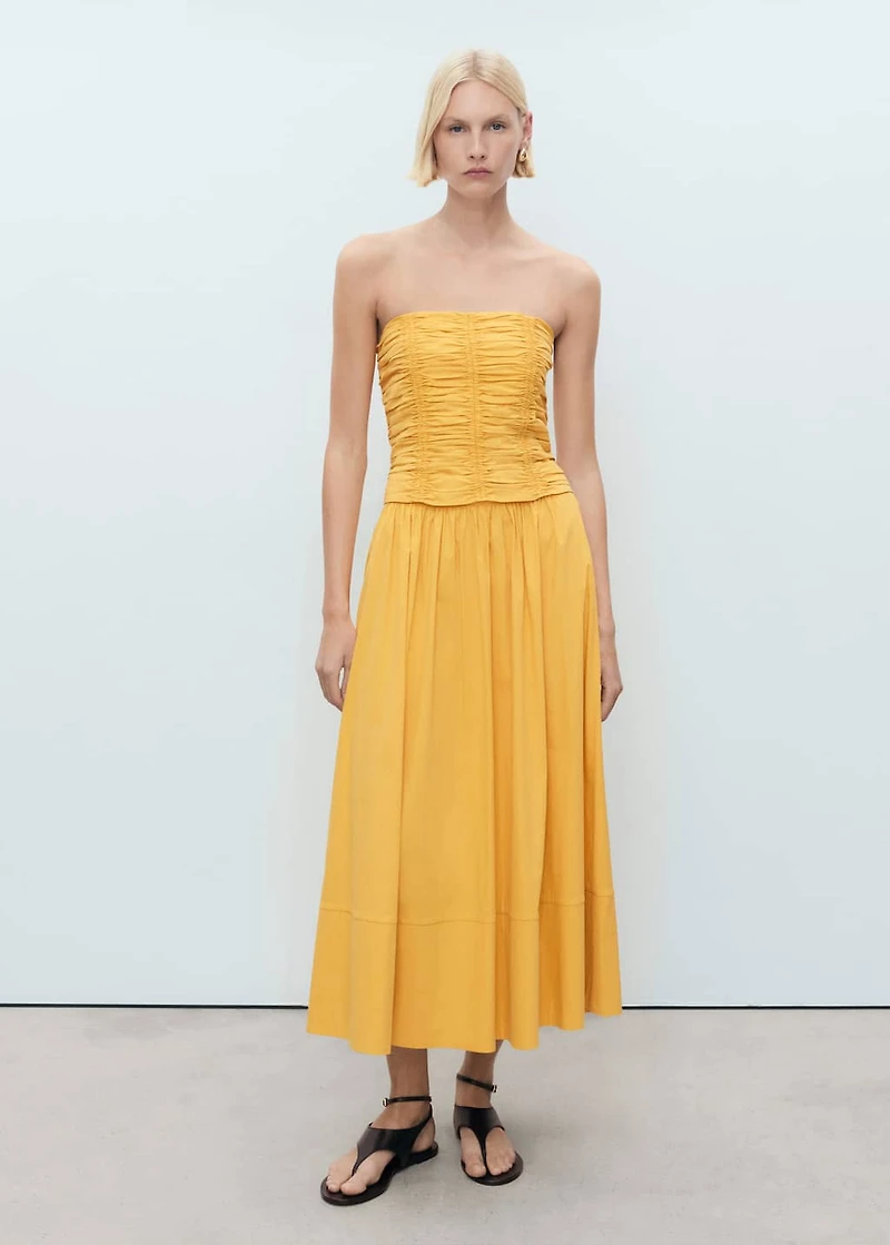 Long gathered skirt