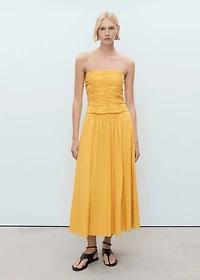 Long gathered skirt