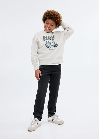 Comfy jeans with drawstring