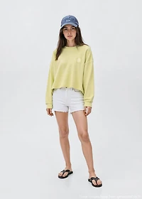Oversized printed sweatshirt