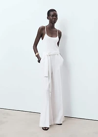 Jumpsuit with belt