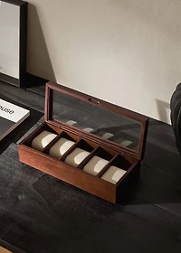 Wooden jewelry box for watches